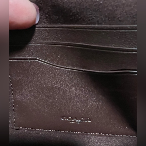 Coach Orchid Originals Pebble Leather Wristlet - Picture 8 of 9